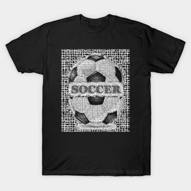 Soccer Ball Burger T-Shirt by Moses77